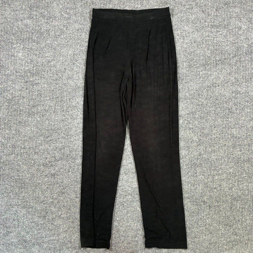 Chico's Private Edition Womens Pants Size 1 Black Pull On Stretch USA Vintage